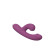 Фиолетовый силиконовый вибратор-кролик с вакуумным клиторальным отростком - 20,5 см. Фиолетовый силиконовый вибратор-кролик с вакуумным клиторальным отростком - 20,5 см.
