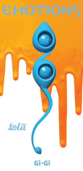 Голубые вагинальные шарики Emotions Gi-Gi Голубые вагинальные шарики Emotions Gi-Gi