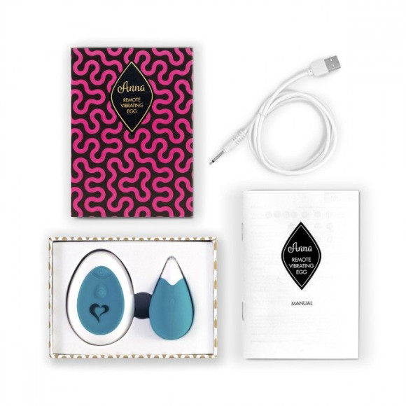 Бирюзовое виброяйцо на радиоуправлении Anna Vibrating Egg Remote Бирюзовое виброяйцо на радиоуправлении Anna Vibrating Egg Remote