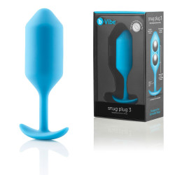 Голубая пробка для ношения B-vibe Snug Plug 3 - 12,7 см. Голубая пробка для ношения B-vibe Snug Plug 3 - 12,7 см.