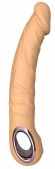 Телесный силиконовый вибратор-реалистик - 22 см. Телесный силиконовый вибратор-реалистик - 22 см.