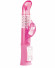 Розовый перезаряжаемый вибратор Rechargeable Dolphin с дельфинчиком - 22 см.