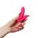 Розовый стимулятор для пар с вибропулей Розовый стимулятор для пар с вибропулей