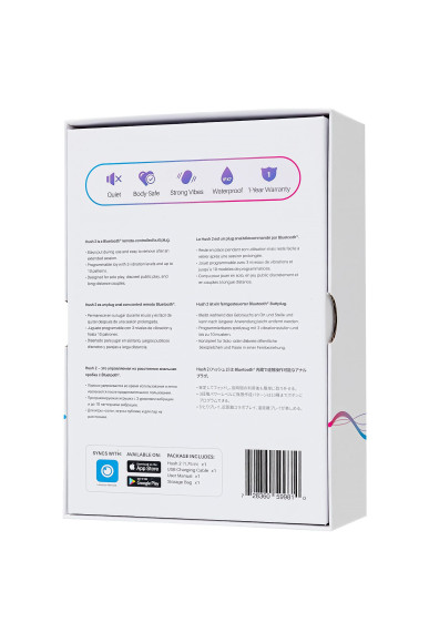 Черная анальная втулка LOVENSE Hush 2 (M) - 13,5 см. Черная анальная втулка LOVENSE Hush 2 (M) - 13,5 см.