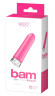 Розовая перезаряжаемая вибропуля VeDO Bam - 9,7 см.