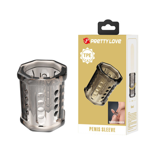 Дымчатая насадка на фаллос Ronael Дымчатая насадка на фаллос Ronael