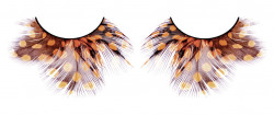 Жёлто-коричневые пушистые ресницы-перья Жёлто-коричневые пушистые ресницы-перья