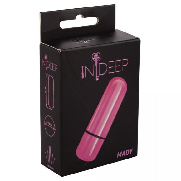 Розовая гладкая вибропуля Mady - 6 см. Розовая гладкая вибропуля Mady - 6 см.