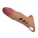 Карамельная удлиняющая насадка на пенис с вибрацией Карамельная удлиняющая насадка на пенис с вибрацией