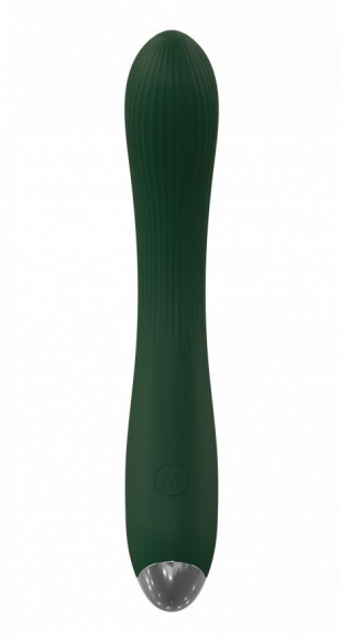 Зеленый гибкий силиконовый вибратор - 20,5 см. Зеленый гибкий силиконовый вибратор - 20,5 см.