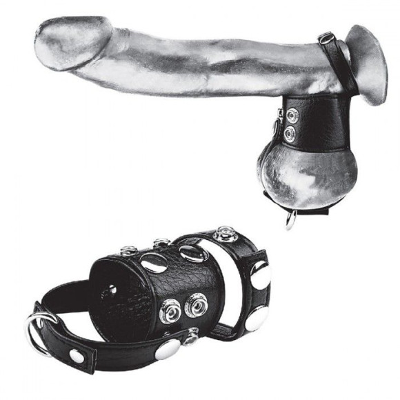 Утяжка на пенис и мошонку Cock Ring With 1.5 Ball Stretcher And Optional Weight Ring Утяжка на пенис и мошонку Cock Ring With 1.5 Ball Stretcher And Optional Weight Ring