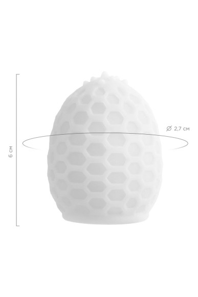 Белый рельефный мастурбатор Pufl Белый рельефный мастурбатор Pufl