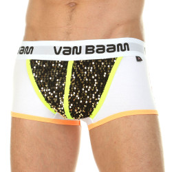 Оригинальные трусы-боксеры с золотистыми пайетками и ярким кантом Оригинальные трусы-боксеры с золотистыми пайетками и ярким кантом