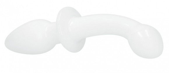 Белый двусторонний анальный стимулятор Doubler - 18 см. Белый двусторонний анальный стимулятор Doubler - 18 см.