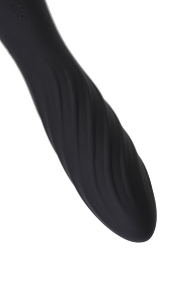 Черно-красный двусторонний вибромассажер Black&Red - 21 см. Черно-красный двусторонний вибромассажер Black&Red - 21 см.