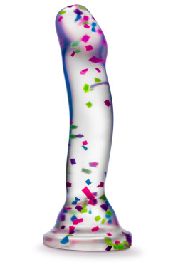 Прозрачный люминесцентный фаллоимитатор Hanky-Panky - 19 см. Прозрачный люминесцентный фаллоимитатор Hanky-Panky - 19 см.