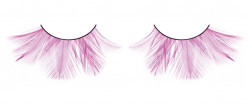 Розовые ресницы-перья Розовые ресницы-перья