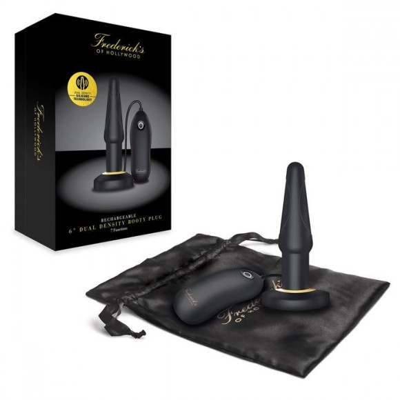 Черный анальный плаг с выносным пультом Черный анальный плаг с выносным пультом