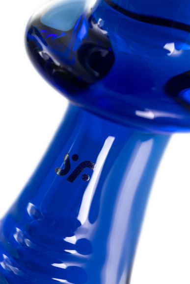 Синий двусторонний стеклянный фаллоимитатор Double Crystal - 19,5 см. Синий двусторонний стеклянный фаллоимитатор Double Crystal - 19,5 см.