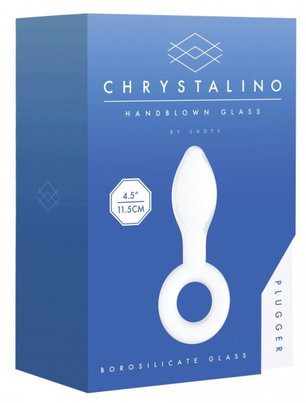 Белая анальная пробка Plugger - 11,9 см. Белая анальная пробка Plugger - 11,9 см.