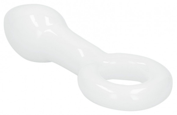 Белая анальная пробка Plugger - 11,9 см. Белая анальная пробка Plugger - 11,9 см.