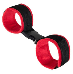 Красно-черные велюровые оковы Anonymo Красно-черные велюровые оковы Anonymo