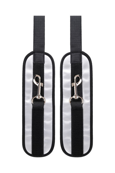 Серебристо-черные наручники Anonymo Серебристо-черные наручники Anonymo