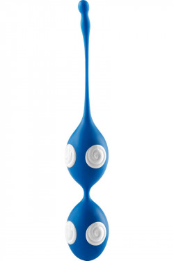 Стильные голубые вагинальные шарики Love Balls