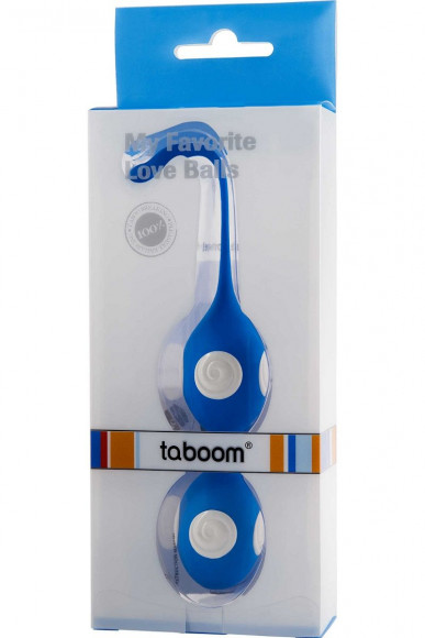 Стильные голубые вагинальные шарики Love Balls