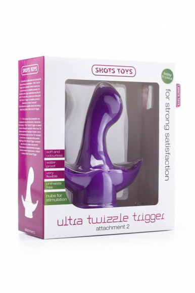 Фиолетовая насадка на массажер Ultra Twizzle Trigger Фиолетовая насадка на массажер Ultra Twizzle Trigger