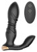 Черный L-образный вибромассажер простаты с пультом ДУ Черный L-образный вибромассажер простаты с пультом ДУ