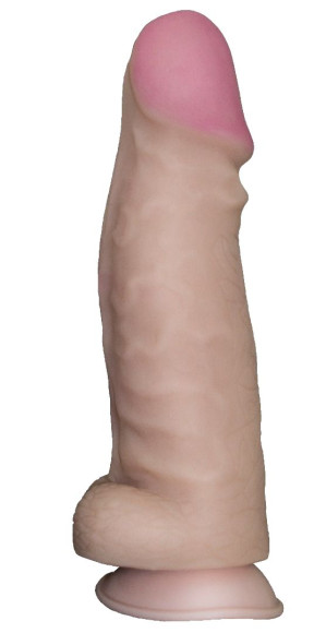 Реалистичный супергигант на присоске - 28 см. Реалистичный супергигант на присоске - 28 см.