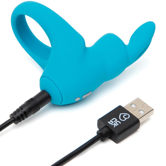 Голубое эрекционное виброкольцо Happy Rabbit Rechargeable Rabbit Cock Ring Голубое эрекционное виброкольцо Happy Rabbit Rechargeable Rabbit Cock Ring