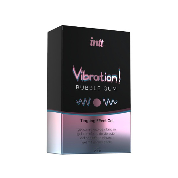 Жидкий интимный гель с эффектом вибрации Vibration! Bubble Gum - 15 мл. Жидкий интимный гель с эффектом вибрации Vibration! Bubble Gum - 15 мл.