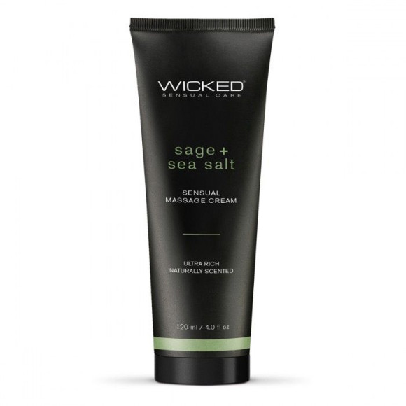 Массажный легкий крем WICKED Sage plus Sea Salt - 120 мл. Массажный легкий крем WICKED Sage plus Sea Salt - 120 мл.