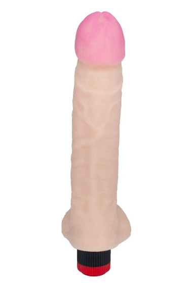 Реалистичный по форме и на ощупь вибратор - 27,2 см. Реалистичный по форме и на ощупь вибратор - 27,2 см.