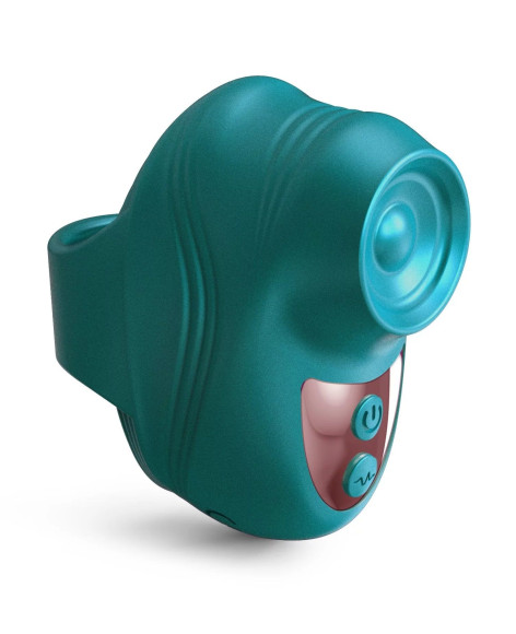 Зеленый клиторальный стимулятор на палец Kisscool Зеленый клиторальный стимулятор на палец Kisscool