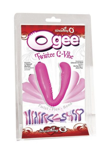 Розовый вибромассажер The O Gee