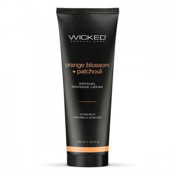 Массажный легкий крем WICKED Orange Blossom plus Patchouli - 120 мл. Массажный легкий крем WICKED Orange Blossom plus Patchouli - 120 мл.