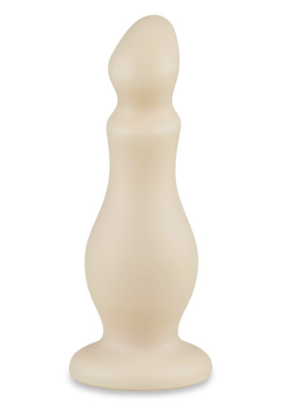 Телесный плаг-массажёр - 14 см. Телесный плаг-массажёр - 14 см.