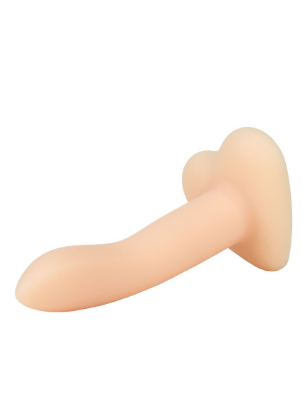Телесный нереалистичный дилдо Emotional на присоске - 13 см. Телесный нереалистичный дилдо Emotional на присоске - 13 см.