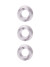 Набор из 3 гладких прозрачных эрекционных колец