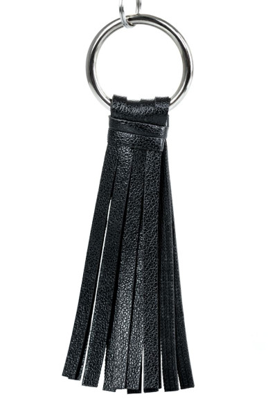 Черно-серебристые зажимы для сосков Theatre с кисточками Черно-серебристые зажимы для сосков Theatre с кисточками