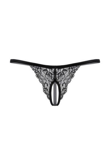 Кружевные трусики-стринг с разрезиком Кружевные трусики-стринг с разрезиком