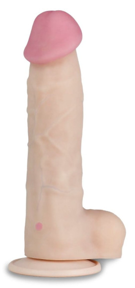 Телесный перезаряжаемый вибратор-реалистик из неоскин - 21,5 см. Телесный перезаряжаемый вибратор-реалистик из неоскин - 21,5 см.