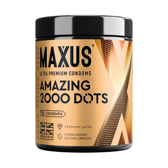 Точечные презервативы MAXUS 2000 Amazing Dots с железным кейсом - 15 шт. Точечные презервативы MAXUS 2000 Amazing Dots с железным кейсом - 15 шт.