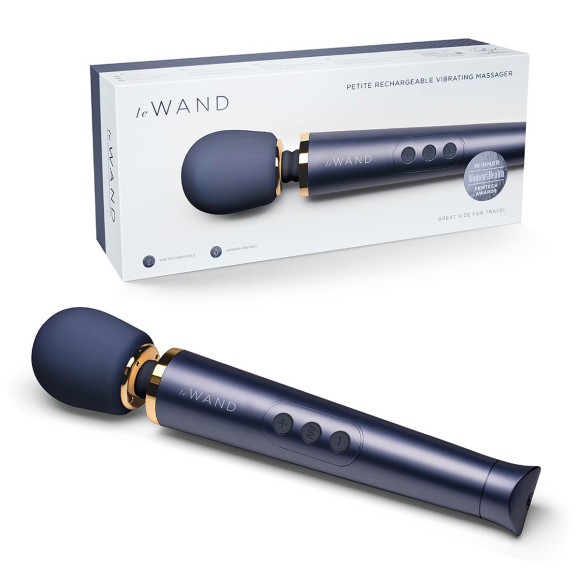 Cиний вибратор Le Wand Petite Rechargeable Vibrating Massager - 25 см. Cиний вибратор Le Wand Petite Rechargeable Vibrating Massager - 25 см.