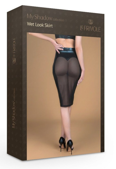 Юбка-карандаш с полупрозрачной задней вставкой Юбка-карандаш с полупрозрачной задней вставкой