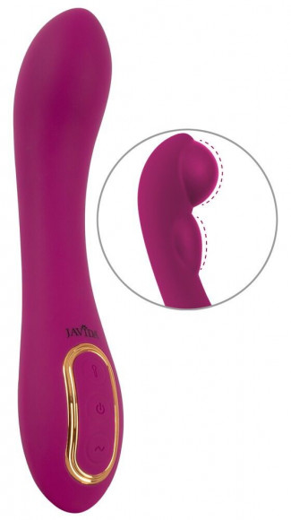 Лиловый вибратор с функцией расширения Inflatable Vibrator - 21,1 см.