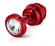 Красный анальный плаг с винтовым рельефом ANNI Ano red plated T2 - 7,5 см. Красный анальный плаг с винтовым рельефом ANNI Ano red plated T2 - 7,5 см.